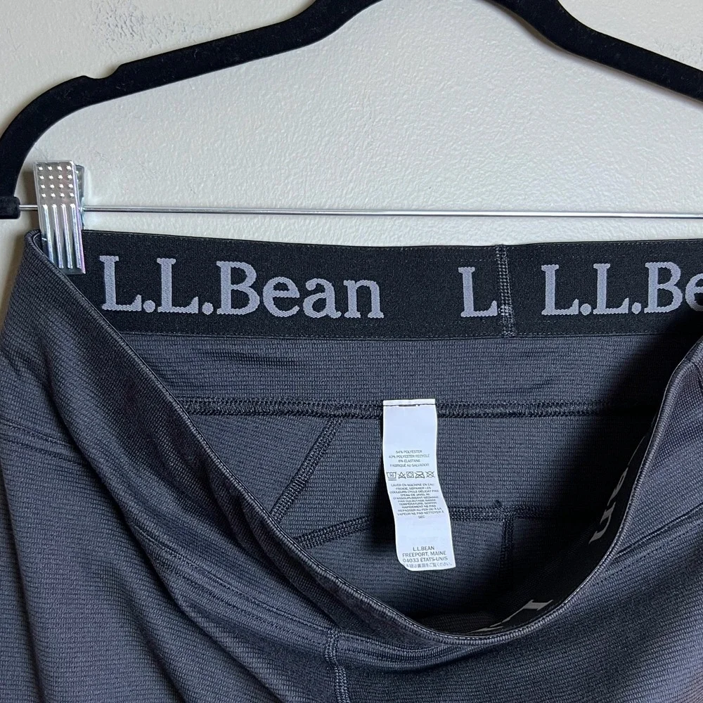 LL Bean Midweight Base Layer Leggings Women's Size L Athleisure Gorpcore
